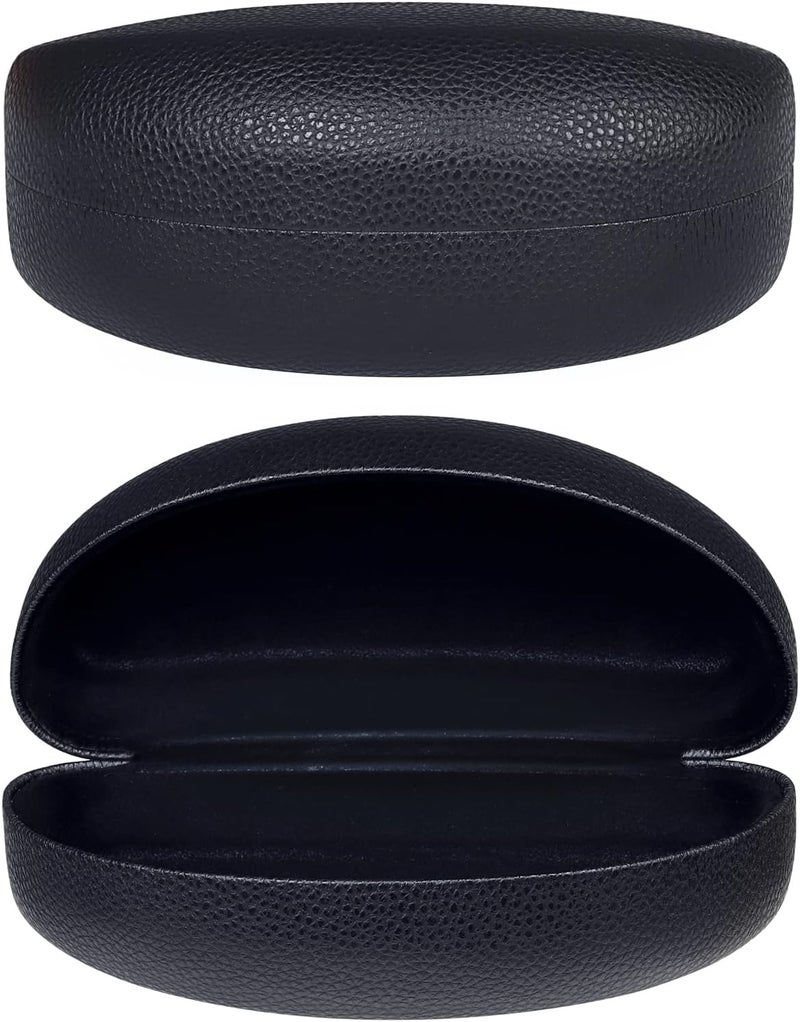 molshine Hard Shell Sunglasses Case,Classic Large Glasses Case for Sunglass,Eyeglasses with Cleaning Cloth,Pouch - Image 1
